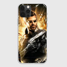 Чехол для iPhone 12 Pro с принтом Adam Jensen в Кировске, силикон | область печати: задняя сторона чехла, без боковых панелей | cyberpunk | deus ex | game | games | адам дженсен | будущее | деус екс | деус экс | игра | игры | киберпанк