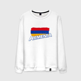 Мужской свитшот хлопок с принтом Armenia Flag в Кировске, 100% хлопок |  | armenia | armenya | арарат | армения | армяне | армянин | арцах | горы | ереван | кавказ | народ | саркисян | ссср | страна | флаг