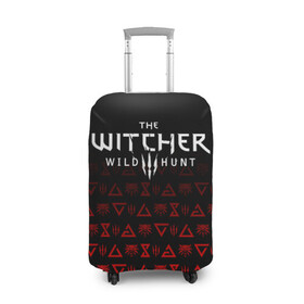 Чехол для чемодана 3D с принтом THE WITCHER [1] в Кировске, 86% полиэфир, 14% спандекс | двустороннее нанесение принта, прорези для ручек и колес | the witcher | the witcher wild hunt | ведьмак | ведьмак 3: дикая охота