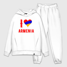 Мужской костюм хлопок OVERSIZE с принтом I Love Armenia в Кировске,  |  | Тематика изображения на принте: armenia | armenya | love | арарат | армения | армяне | армянин | арцах | горы | ереван | кавказ | любовь | народ | саркисян | сердце | ссср | страна | флаг