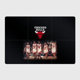 Магнитный плакат 3Х2 с принтом CHICAGO BULLS [3] в Кировске, Полимерный материал с магнитным слоем | 6 деталей размером 9*9 см | Тематика изображения на принте: basketball | bulls | chicago | chicago bulls | jordan | nba | баскетбол | джордан | нба | чикаго буллз