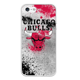 Чехол для iPhone 5/5S матовый с принтом CHICAGO BULLS [8] в Кировске, Силикон | Область печати: задняя сторона чехла, без боковых панелей | basketball | bulls | chicago | chicago bulls | jordan | nba | баскетбол | джордан | нба | чикаго буллз