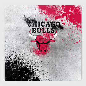 Магнитный плакат 3Х3 с принтом CHICAGO BULLS [8] в Кировске, Полимерный материал с магнитным слоем | 9 деталей размером 9*9 см | basketball | bulls | chicago | chicago bulls | jordan | nba | баскетбол | джордан | нба | чикаго буллз