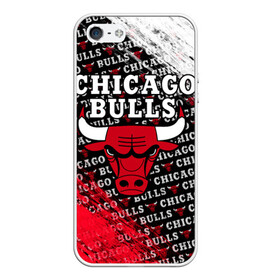 Чехол для iPhone 5/5S матовый с принтом CHICAGO BULLS [6] в Кировске, Силикон | Область печати: задняя сторона чехла, без боковых панелей | basketball | bulls | chicago | chicago bulls | jordan | nba | баскетбол | джордан | нба | чикаго буллз