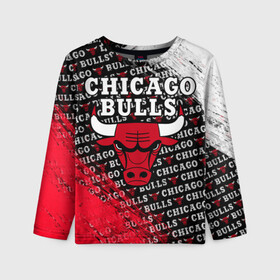 Детский лонгслив 3D с принтом CHICAGO BULLS [6] в Кировске, 100% полиэстер | длинные рукава, круглый вырез горловины, полуприлегающий силуэт
 | basketball | bulls | chicago | chicago bulls | jordan | nba | баскетбол | джордан | нба | чикаго буллз