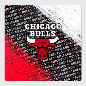 Магнитный плакат 3Х3 с принтом CHICAGO BULLS [6] в Кировске, Полимерный материал с магнитным слоем | 9 деталей размером 9*9 см | basketball | bulls | chicago | chicago bulls | jordan | nba | баскетбол | джордан | нба | чикаго буллз