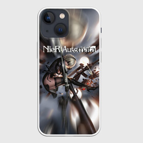 Чехол для iPhone 13 mini с принтом YoRHa | Nier Automata (Z) в Кировске,  |  | automata | bayonetta | drakengard | nier | nier automata | rpg | yorha | yorha 2b | компьютерная игра | ниэр | рпг