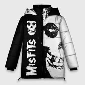 Женская зимняя куртка Oversize с принтом MISFITS [1] в Кировске, верх — 100% полиэстер; подкладка — 100% полиэстер; утеплитель — 100% полиэстер | длина ниже бедра, силуэт Оверсайз. Есть воротник-стойка, отстегивающийся капюшон и ветрозащитная планка. 

Боковые карманы с листочкой на кнопках и внутренний карман на молнии | misfits | music | rock | мисфитс | музыка | рок