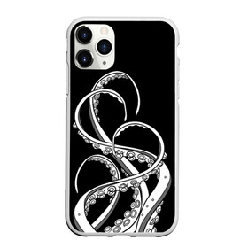 Чехол для iPhone 11 Pro матовый с принтом Octopus Black and White в Кировске, Силикон |  | Тематика изображения на принте: fish | kraken | ocean spirit | octopus | sea | summer | вода | водный мир | животные | зверь | кальмар | кракен | лето | монстр | море | морская живность | морские обитатели | осьминог | отпуск | рыба | черно белый | чуд