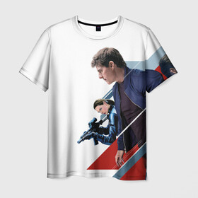Мужская футболка 3D с принтом Mission: Impossible Art в Кировске, 100% полиэфир | прямой крой, круглый вырез горловины, длина до линии бедер | актер | миссия невыполнима | фильм