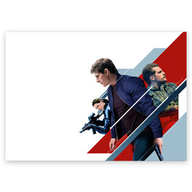 Поздравительная открытка с принтом Mission: Impossible Art в Кировске, 100% бумага | плотность бумаги 280 г/м2, матовая, на обратной стороне линовка и место для марки
 | актер | миссия невыполнима | фильм