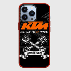 Чехол для iPhone 13 Pro с принтом KTM MOTORCYCLES   КТМ МОТОЦИКЛЫ в Кировске,  |  | Тематика изображения на принте: ktm | ktm duke | motorcycle. | байк | байкер | ктм | ктм дюк | мотоспорт | мототехника | мотоцикл | мотоциклист | скутер