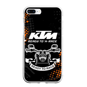 Чехол для iPhone 7Plus/8 Plus матовый с принтом KTM MOTORCYCLES / КТМ МОТОЦИКЛЫ в Кировске, Силикон | Область печати: задняя сторона чехла, без боковых панелей | ktm | ktm duke | motorcycle. | байк | байкер | ктм | ктм дюк | мотоспорт | мототехника | мотоцикл | мотоциклист | скутер