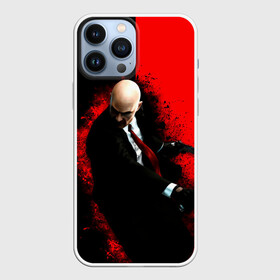 Чехол для iPhone 13 Pro Max с принтом Hitman splash в Кировске,  |  | Тематика изображения на принте: agent 47 | game | games | hitman | hitmen | агент 47 | игра | игры | ршеьфт | хитман | хитмэн