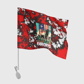 Флаг для автомобиля с принтом farcry5 в Кировске, 100% полиэстер | Размер: 30*21 см | doge | farcry | fc 5 | fc5 | фар край