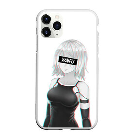 Чехол для iPhone 11 Pro Max матовый с принтом A2 | WAIFU в Кировске, Силикон |  | 2a | 2б | ahegao | anime | automata | b2 | cyber | emil | girl | girls | glitch | hikka | neon | nier | senpai | waifu | yorha | а2 | аниме | ахегао | вайфу | глитч | глич | девушка | кибер | манга | неон | семпай | сенпай | тян | тяночка | 