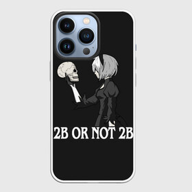 Чехол для iPhone 13 Pro с принтом 2B OR NOT 2B в Кировске,  |  | 2a | 2б | ahegao | anime | automata | b2 | cyber | emil | girl | girls | glitch | hikka | neon | nier | senpai | waifu | yorha | а2 | аниме | ахегао | вайфу | глитч | глич | девушка | кибер | манга | неон | семпай | сенпай | тян | тяночка | 