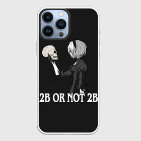 Чехол для iPhone 13 Pro Max с принтом 2B OR NOT 2B в Кировске,  |  | 2a | 2б | ahegao | anime | automata | b2 | cyber | emil | girl | girls | glitch | hikka | neon | nier | senpai | waifu | yorha | а2 | аниме | ахегао | вайфу | глитч | глич | девушка | кибер | манга | неон | семпай | сенпай | тян | тяночка | 