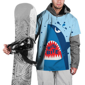 Накидка на куртку 3D с принтом Акула bite в Кировске, 100% полиэстер |  | shark | акула | акулы | жители | клыки | море | морские | океан | рыба