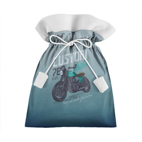 Подарочный 3D мешок с принтом Custom Bike в Кировске, 100% полиэстер | Размер: 29*39 см | Тематика изображения на принте: bike | custom | байк | байкер | кастом | мото | мотокросс | мотоцикл | скорость