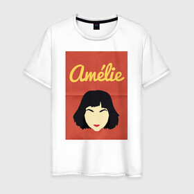 Мужская футболка хлопок с принтом Amelie в Кировске, 100% хлопок | прямой крой, круглый вырез горловины, длина до линии бедер, слегка спущенное плечо. | Тематика изображения на принте: amelie | амели | кино | фильм
