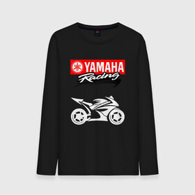 Мужской лонгслив хлопок с принтом YAMAHA ЯМАХА RACING в Кировске, 100% хлопок |  | Тематика изображения на принте: motorcycle | yamaha | yzf r6. | байк | байкер | мотоспорт | мототехника | мотоцикл | мотоциклист | скутер | ямаха