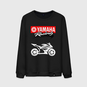 Мужской свитшот хлопок с принтом YAMAHA / ЯМАХА / RACING в Кировске, 100% хлопок |  | motorcycle | yamaha | yzf r6. | байк | байкер | мотоспорт | мототехника | мотоцикл | мотоциклист | скутер | ямаха