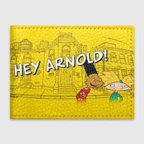 Обложка для студенческого билета с принтом Hey, Arnold в Кировске, натуральная кожа | Размер: 11*8 см; Печать на всей внешней стороне | arnold | hey | hey arnold | mult | арнольд | мультфильм | мультфильм 90 | патаки | хей | хельга | хельга паттаки | эй арнольд