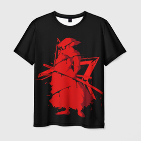 Мужская футболка 3D с принтом Самурай в Кировске, 100% полиэфир | прямой крой, круглый вырез горловины, длина до линии бедер | samurai | буси | воин | самурай | феодальная япония | философия | япония