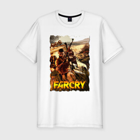 Мужская футболка хлопок Slim с принтом FARCRY Fortune’s в Кировске, 92% хлопок, 8% лайкра | приталенный силуэт, круглый вырез ворота, длина до линии бедра, короткий рукав | farcry | fc 5 | fc5 | фар край