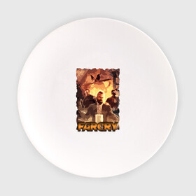 Тарелка с принтом Иосиф Сид FarCry в Кировске, фарфор | диаметр - 210 мм
диаметр для нанесения принта - 120 мм | farcry | fc 5 | fc5 | фар край