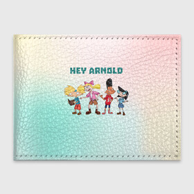 Обложка для студенческого билета с принтом Hey Arnold в Кировске, натуральная кожа | Размер: 11*8 см; Печать на всей внешней стороне | арнольд | арт | графика | дети | мультфильмы