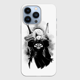 Чехол для iPhone 13 Pro с принтом 2B | Nier Automata в Кировске,  |  | 2a | 2б | ahegao | anime | automata | b2 | cyber | emil | girl | girls | glitch | hikka | neon | nier | senpai | waifu | yorha | а2 | аниме | ахегао | вайфу | глитч | глич | девушка | кибер | манга | неон | семпай | сенпай | тян | тяночка | 