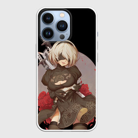 Чехол для iPhone 13 Pro с принтом Nier: Automata (2B) в Кировске,  |  | Тематика изображения на принте: 2a | 2б | ahegao | anime | automata | b2 | cyber | emil | girl | girls | glitch | hikka | neon | nier | roses | senpai | waifu | yorha | а2 | аниме | ахегао | вайфу | глитч | глич | девушка | кибер | манга | неон | розы | семпай | сенпай | т