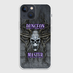 Чехол для iPhone 13 mini с принтом DM | Dungeon Master | SKULL в Кировске,  |  | dd | dm | dungeon master | dungeons and dragons | skull | днд | мастер подземелий | подземелья и драконы