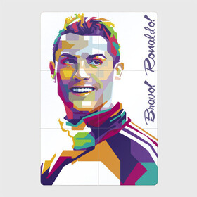 Магнитный плакат 2Х3 с принтом Bravo! Ronaldo! в Кировске, Полимерный материал с магнитным слоем | 6 деталей размером 9*9 см | Тематика изображения на принте: football | forward | ronaldo | star | звезда | роналдо | форвард | футбол