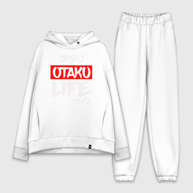 Женский костюм хлопок Oversize с принтом Life OTAKU в Кировске,  |  | anime | art | cute | eat | girl | hikki | japanese | kawai | life | otaku | repeat | retro | sleep | tyan | wave | аниме | арт | волна | девушка | еда | жизнь | зайчьи | иероглиф | кавай | надпись | нарисованная | отаку | повтор | повторить