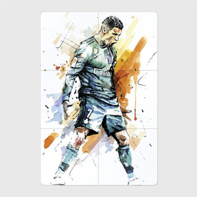 Магнитный плакат 2Х3 с принтом Ronaldo в Кировске, Полимерный материал с магнитным слоем | 6 деталей размером 9*9 см | Тематика изображения на принте: football | forward | ronaldo | star | звезда | роналдо | форвард | футбол
