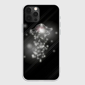 Чехол для iPhone 12 Pro Max с принтом Медуза на черном в Кировске, Силикон |  | Тематика изображения на принте: jellyfish | medusa | жители | медуза | медузы | морские | океан