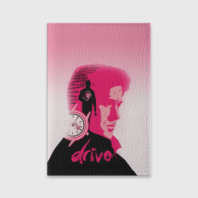 Обложка для паспорта матовая кожа с принтом drive в Кировске, натуральная матовая кожа | размер 19,3 х 13,7 см; прозрачные пластиковые крепления | drive | драйв | кино | райан гослинг | фильмы