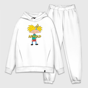 Мужской костюм хлопок OVERSIZE с принтом Hey Arnold в Кировске,  |  | arnold | hey | hey arnold | арнольд | эй арнольд