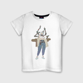 Детская футболка хлопок с принтом Шива в Кировске, 100% хлопок | круглый вырез горловины, полуприлегающий силуэт, длина до линии бедер | арт | богиня | воин | демон | ёкай | кибер руки | китай | рисунок | рога | руки | руки робота | самурай | современный бог | шива | япония