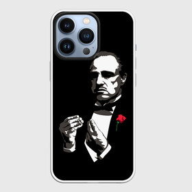 Чехол для iPhone 13 Pro с принтом Крёстный Отец | The Godfather в Кировске,  |  | Тематика изображения на принте: corleone | dad | don | father | gangster | godfather | mafia | rose | the | vito | вито | гангстер | дон | корлеоне | крёстный | криминал | мафиози | мафиозник | мафия | отец | роза