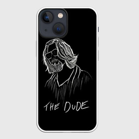 Чехол для iPhone 13 mini с принтом THE DUDE (Большой Лебовски) в Кировске,  |  | abide | big | dude | jeff | lebowski | the | большой | лебовски | фильм | чувак