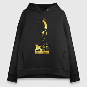 Женское худи Oversize хлопок с принтом Крестный отец the godfather в Кировске, френч-терри — 70% хлопок, 30% полиэстер. Мягкий теплый начес внутри —100% хлопок | боковые карманы, эластичные манжеты и нижняя кромка, капюшон на магнитной кнопке | Тематика изображения на принте: corleone | gotfather | the godfather | vito andolini corleone | дон вито корлеоне | карлеоне | крестный отец | мафия | татталья