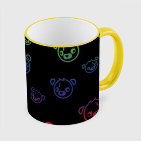 Кружка с принтом Colorful Bear в Кировске, керамика | ёмкость 330 мл | colorful | games | иллюстрация | медведь | обёртка | фортнайт