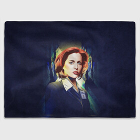 Плед 3D с принтом Dana Scully в Кировске, 100% полиэстер | закругленные углы, все края обработаны. Ткань не мнется и не растягивается | dana | dana scully | fbi | fox | fox mulder | i want to believe | mulder | scully | the truth is out there | the x files | trust no one | x file | xfile | дана | дана скалли | малдер | секретные материалы | скалли | фбр | фокс | фокс малдер | х файл | хфа