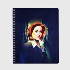 Тетрадь с принтом Dana Scully в Кировске, 100% бумага | 48 листов, плотность листов — 60 г/м2, плотность картонной обложки — 250 г/м2. Листы скреплены сбоку удобной пружинной спиралью. Уголки страниц и обложки скругленные. Цвет линий — светло-серый
 | Тематика изображения на принте: dana | dana scully | fbi | fox | fox mulder | i want to believe | mulder | scully | the truth is out there | the x files | trust no one | x file | xfile | дана | дана скалли | малдер | секретные материалы | скалли | фбр | фокс | фокс малдер | х файл | хфа