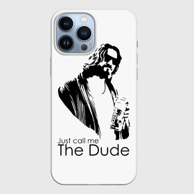 Чехол для iPhone 13 Pro Max с принтом Just call me the Dude в Кировске,  |  | dude | jeff bridges | just call me the dude | the big lebowski | большой лебовский | джефф бриджес | просто зови меня | фильм | чувак