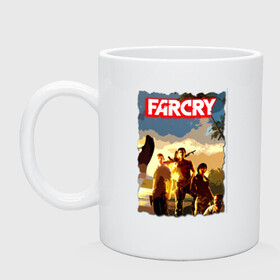 Кружка керамическая с принтом FARCRY TROPIC 3 в Кировске, керамика | объем — 330 мл, диаметр — 80 мм. Принт наносится на бока кружки, можно сделать два разных изображения | Тематика изображения на принте: farcry | fc 5 | fc5 | фар край